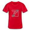 Männer-T-Shirt mit V-Ausschnitt: A coder from norway – Nerdic - Rot