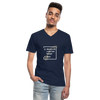 Männer-T-Shirt mit V-Ausschnitt: A coder from norway – Nerdic - Navy