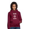 Unisex Hoodie: Think like a Proton. Just stay positive. - Bordeaux