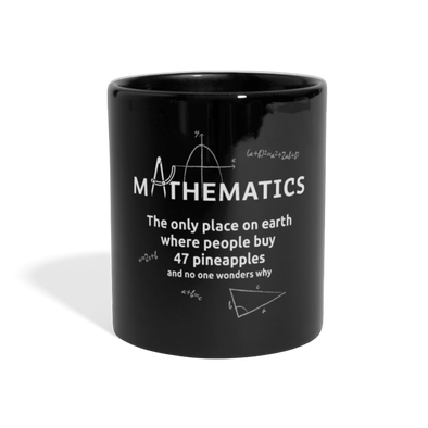 Tasse: Mathematics – The only place on earth - Schwarz