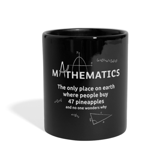 Tasse: Mathematics – The only place on earth - Schwarz