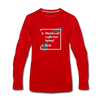 Männer Premium Langarmshirt: A coder from Norway – Nerdic - Rot