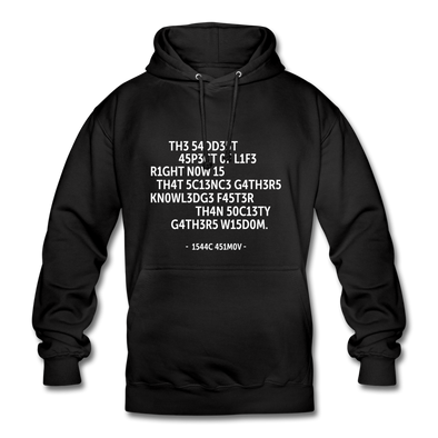 Unisex Hoodie: The saddest aspect of life right now is that science … - Schwarz