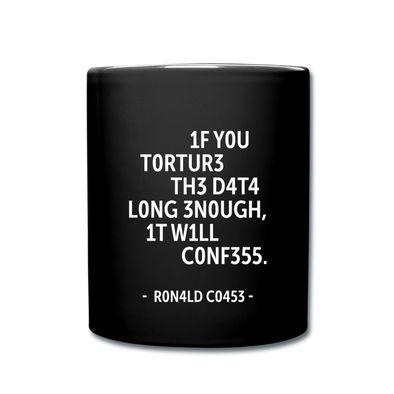 Tasse: If you torture the data long enough, it will confess. - Schwarz