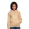 Unisex Hoodie: Being a nerd just means you are passionate … - Beige