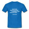 Männer T-Shirt: Being a nerd just means you are passionate … - Royalblau