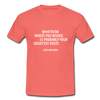 Männer T-Shirt: Being a nerd just means you are passionate … - Koralle