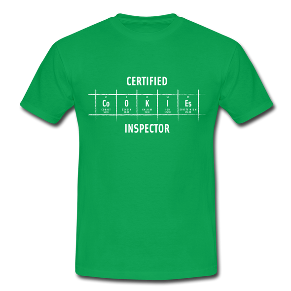 Männer T-Shirt: Certified Cookies Inspector - Kelly Green