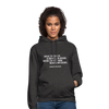 Unisex Hoodie: Basic research is what I am doing when … - Anthrazit
