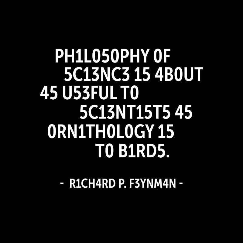 Philosophy of science is about as useful …