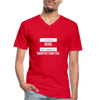 Männer-T-Shirt mit V-Ausschnitt: I’m not a nerd, let’s agree on smarter than you - Rot