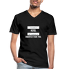 Männer-T-Shirt mit V-Ausschnitt: I’m not a nerd, let’s agree on smarter than you - Schwarz