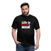 Männer T-Shirt: Life is better at the console - Schwarz
