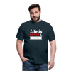 Männer T-Shirt: Life is better at the console - Navy