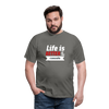 Männer T-Shirt: Life is better at the console - Graphit