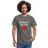 Männer T-Shirt: Beware of the little semicolon - Graphit