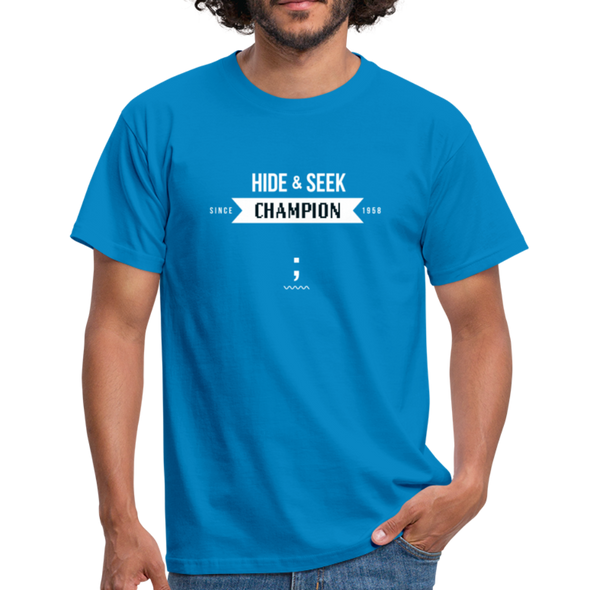 Männer T-Shirt: Hide & Seek Champion since 1958 - Royalblau