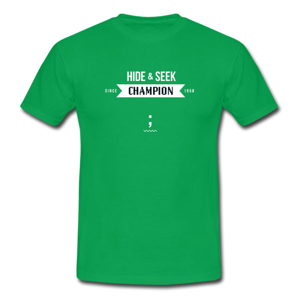 Männer T-Shirt: Hide & Seek Champion since 1958 - Kelly Green