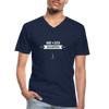 Männer-T-Shirt mit V-Ausschnitt: Hide & Seek Champion since 1958 - Navy