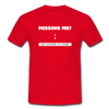 Männer T-Shirt: Missing me? Say goodbye to sleep - Rot