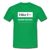 Männer T-Shirt: I like C++ and maybe four people - Kelly Green