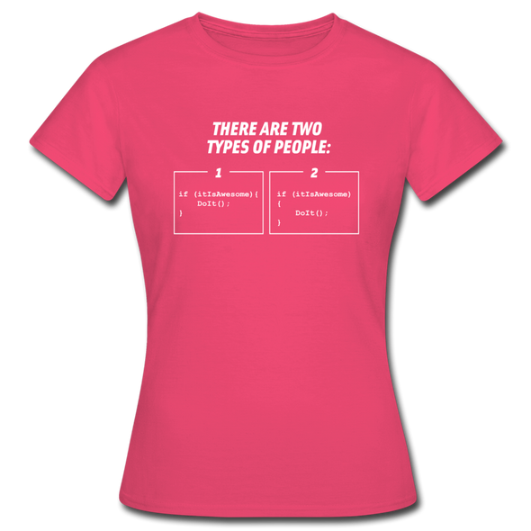 Frauen T-Shirt: There are two types of people - Azalea