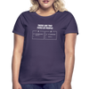 Frauen T-Shirt: There are two types of people - Dunkellila