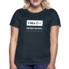 Frauen T-Shirt: I like C++ and maybe 4 people - Navy