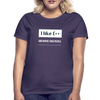 Frauen T-Shirt: I like C++ and maybe 4 people - Dunkellila