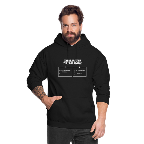 Unisex Hoodie: There are two types of people - Schwarz