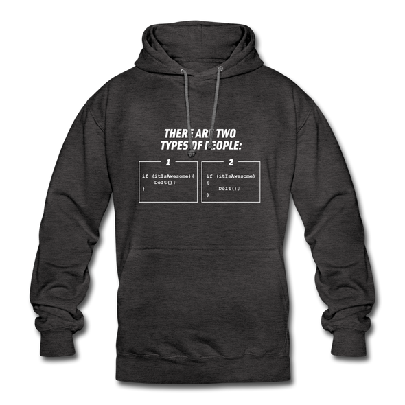Unisex Hoodie: There are two types of people - Anthrazit