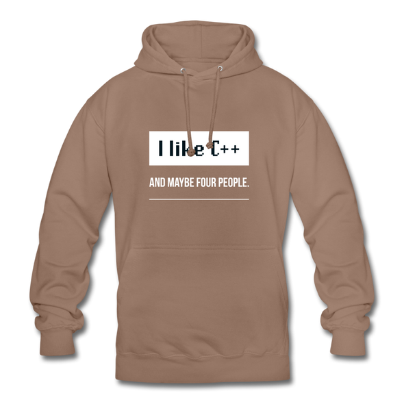 Unisex Hoodie: I like C++ and maybe four people - Mokka