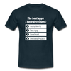 Männer T-Shirt: The best apps I have developed - Navy