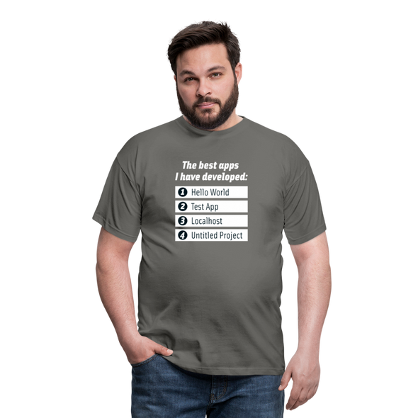 Männer T-Shirt: The best apps I have developed - Graphit