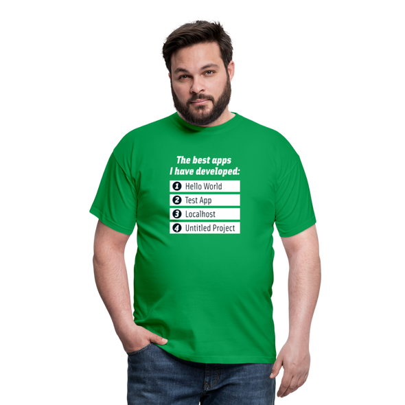 Männer T-Shirt: The best apps I have developed - Kelly Green