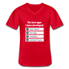 Männer-T-Shirt mit V-Ausschnitt: The best apps I have developed - Rot