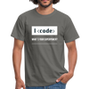 Männer T-Shirt: I code – what’s your superpower? - Graphit
