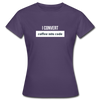 Frauen T-Shirt: I convert coffee into code - Dunkellila