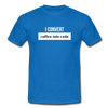 Männer T-Shirt: I convert coffee into code - Royalblau