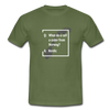 Männer T-Shirt: A coder from norway – Nerdic - Militärgrün