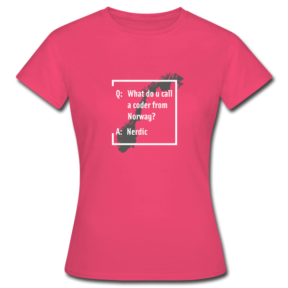 Frauen T-Shirt: A coder from norway – Nerdic - Azalea
