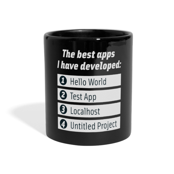 Tasse: The best apps I have developed - Schwarz