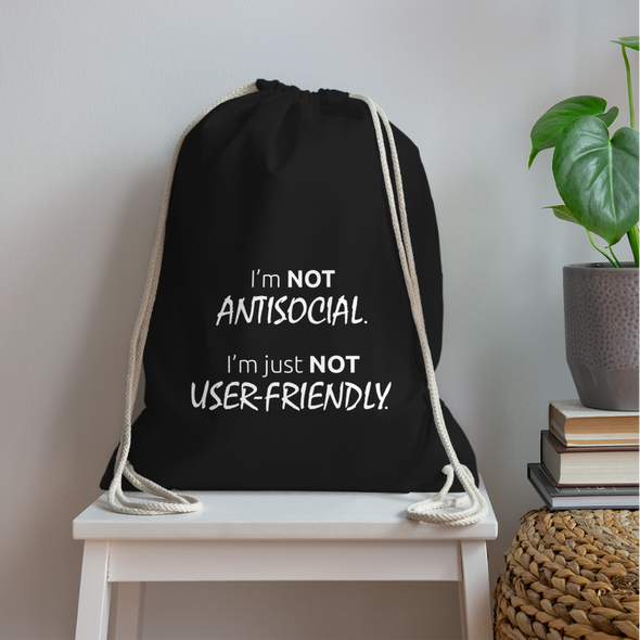 Turnbeutel: I’m not antisocial, I’m just not user-friendly - Schwarz