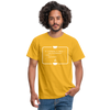 Männer T-Shirt: Kein Code ohne Kaffee - Gelb
