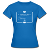 Frauen T-Shirt: Kein Code ohne Kaffee - Royalblau