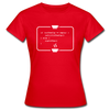Frauen T-Shirt: Kein Code ohne Kaffee - Rot