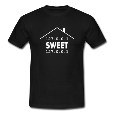 Männer T-Shirt: Home sweet home - Schwarz