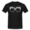 Männer T-Shirt: Nerdy by nature - Schwarz
