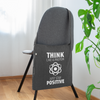 Schultertasche aus Recycling-Material: Think like a Proton. Just stay positive. - Dunkelgrau meliert