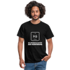 Männer T-Shirt: Hä - Das universelle Element der Verwirrung - Schwarz
